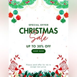 Merry Christmas!!! Everything up to 30% off